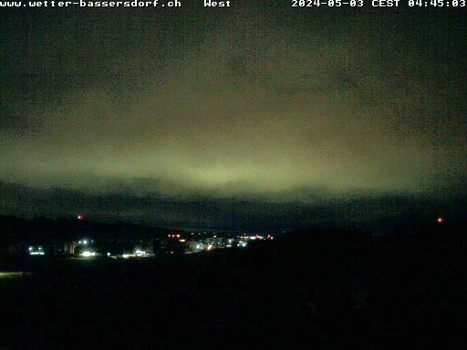 Webcam-Livebild in Richtung Westen aus Bassersdorf - Wird automatisch alle 5 Minuten aktualisiert.